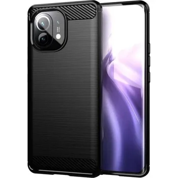 Pouzdro na mobilní telefon Pouzdro Forcell Carbon Case pro XIAOMI Mi 11 , černé