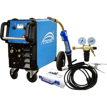 Svářečka Svařovací set CO2 FANMIG 212 LCD MOST + hořák a startovací sada, RV a kabely