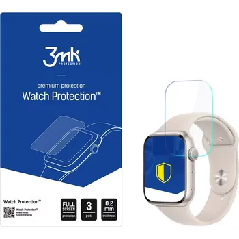 Příslušenství k chytrým hodinkám 3mk Ochranná odolná fólie na hodinky Apple Watch 8 45mm - 3MK Watch Protection™ ARC+, (v balení 3ks), 5903108491006