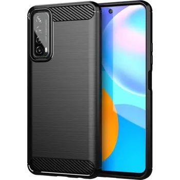 Pouzdro na mobilní telefon Pouzdro Forcell Carbon Case pro HUAWEI P Smart 2021 , černé