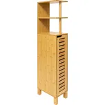 5five Simply Smart Bambusová úzká koupelnová skříňka SICELA, 30 x 19 x 120 cm