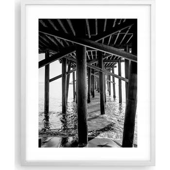 Obraz Obraz plakát na zeď v bílém rámu 40x50, fotka mostu, plakáty do obýváku