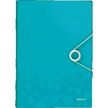 Aktovka na dokumenty LEITZ Aktovka s přihrádkami WOW, PP, ledově modrá