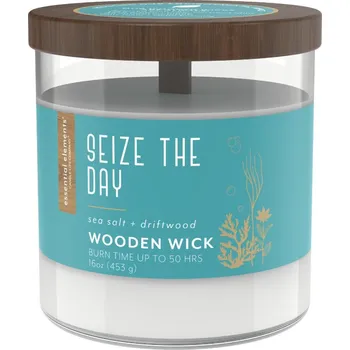 Svíčka Candle-lite Vonná svíčka s dřevěným knotem Seize the Day - 454g