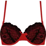 Austin WD vyztužená podprsenka s černou krajkou 80B červená