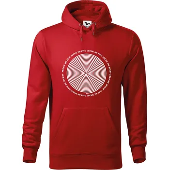 Pánská mikina DOBRÝ TRIKO Pánská mikina s potiskem Jdeme na pivo Velikost pánské mikiny: M, Barva: Červená