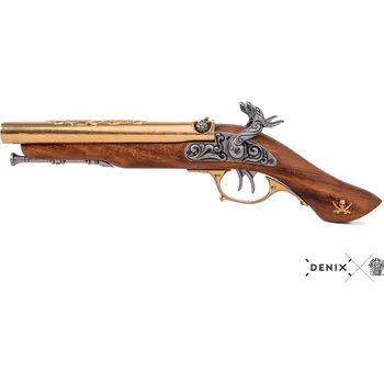 Replika zbraně Denix | Dvouhlavňová perkusní pistole 18. stol.