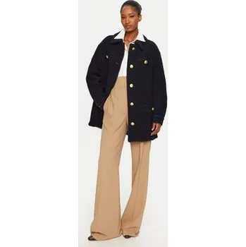 Dámský kabát Tommy Hilfiger Vlněný kabát WW0WW43762 Tmavomodrá Regular Fit 40