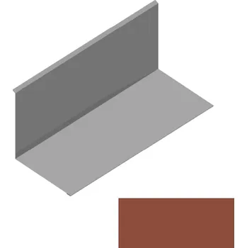 Střešní lemovaní Lemování ke zdi rovnoběžné s okapem RS312S-120 SP 25 2M264 cihlově hnědá
