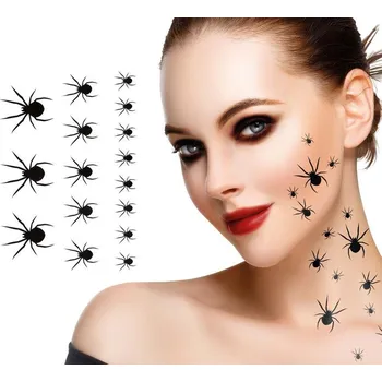 Karnevalový doplněk Tetování - Pavouci - 32 ks