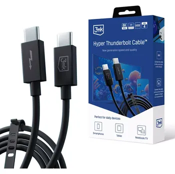 Náhradní kabel k notebooku 3MK Accessories - 3mk Hyper ThunderBolt Cable 240W,