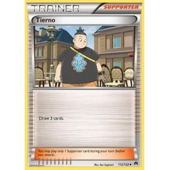 Volný čas Pokémon BKP 112/122 Tierno - BreakPoint Stav: Excellent, Verze: NORMAL