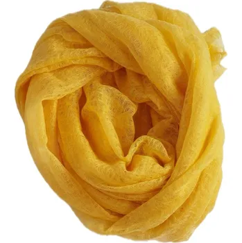 Šála Ultralehká šála Sagarmatha z baby kašmíru Mustard Yellow UNI / Žlutá