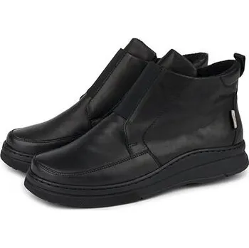 Dámská zimní obuv Vlnka Dámské kožené boty s vlněným filcem Mia černá velikost obuv dospělí 37