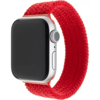 Elektronika Elastický nylonový řemínek FIXED Nylon Strap pro Apple Watch 38/40/41mm, velikost S, červený FIXENST-436-S-RD