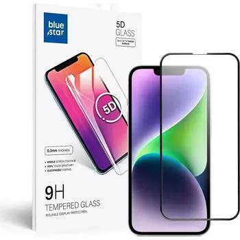 Blue Star ochranné sklo na displej Apple Iphone 13/13 Pro/14 , 5D Full Cover s rámečkem , černé