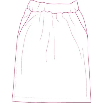 Elektronický střih / PDF dámská tepláková sukně Joelle-56-60