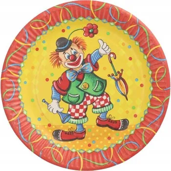 Jednorázové nádobí Papírové talíře Dětská oslava 23 cm 50 ks