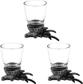 Sklenice TifanTEX Panák na stopce Jelen 3ks 33 ml