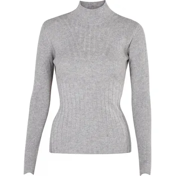 Kašmírový rolák superlehký vzorovaný šedý XL / Šedá