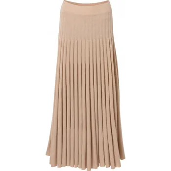 Dámská sukně Kašmírová skládaná sukně ORGANIC béžová L / Béžová
