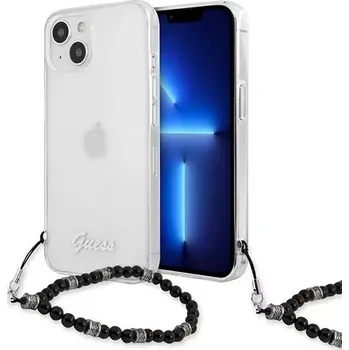 Pouzdro na mobilní telefon Guess GUHCP13MKPSBK iPhone 13 6,1" Transparent hardcase Black Pearl