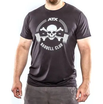 Tričko ATX Barbell Club, černé Tričko ATX Barbell Club, šedé - vel. L