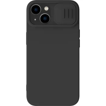 Pouzdro na mobilní telefon Nillkin CamShield Silky Magnetic Silikonový Kryt pro Apple iPhone 15 Plus Black 6902048269644
