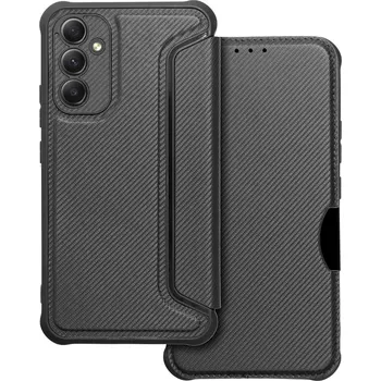 Forcell Luxusní karbonové knížkové pouzdro Razor Book pro SAMSUNG A34 5G , černé 5903396200298