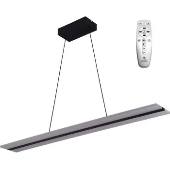 TopLux DIMO černé 50W 100cm CCT lineární závěsné LED svítidlo s dálkovým ovladačem J4304/B