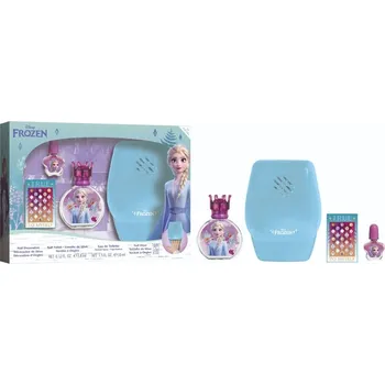 Lak na nehty Disney Frozen toaletní voda pro děti 50 ml + lak na nehty pro děti 1 ks + sušička nehtů 1 ks + nálepky na nehty 1 ks