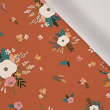 Látka na zimní bundy 20000/10000 skořicové květiny