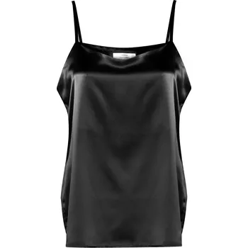 Hedvábný top GODDESS černý S / Černá