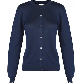 Dámský svetr Kašmírovo/hedvábný cardigan PLEASURE blue lagoon XL / Modrá