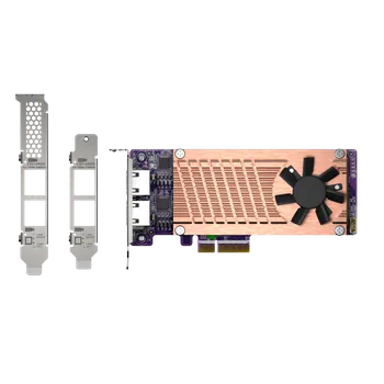 Ukládání dat QNAP QM2 series, 2 x PCIe 2280 M.2 SSD slots, PCIe Gen3 x 4 , 2 x Intel I225LM 2.5GbE NBASE-T port