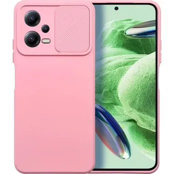 Pouzdro na mobilní telefon Pouzdro Forcell Camshield SLIDE Case pro XIAOMI Redmi Note 12 5G light pink