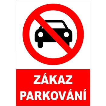 Zákaz parkování - A4 - samolepící
