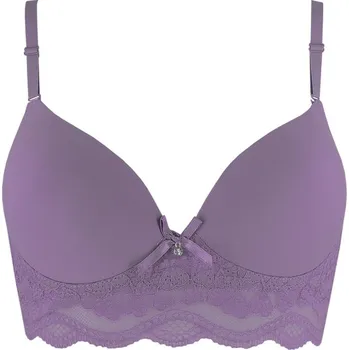 Dámské oblečení Štěpa vyztužená podprsenka krajkový obvod 7770 85B fialová