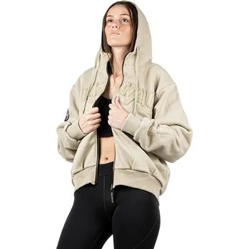Dámská mikina LEGAL POWER Mikina Heavy Devils Stonewashed Ottomix Fleece béžová S