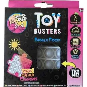 Hračka pro nejmenší Bubble Fidget Pop it Puzzle měnící barvu – růžová