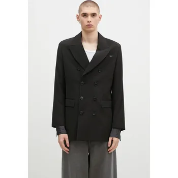 Dámské sako Vlněné sako Martine Rose Double Breasted Short Coat, 48, černá, 99X