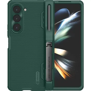 Telefonní příslušenství Nillkin Super Frosted FOLD Slot+Stand Zadní Kryt pro Samsung Galaxy Z Fold 5 Deep Green 6902048268111