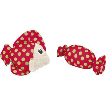 Látkový bonbón a ryba