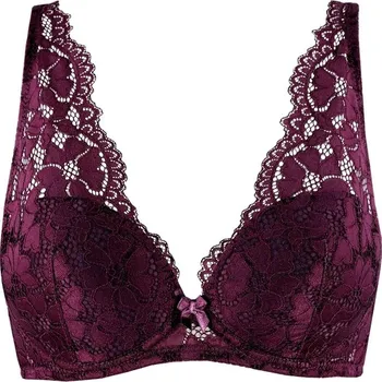Podprsenka Monča krajková podprsenka s výztuží 1106 85B tmavě fialová