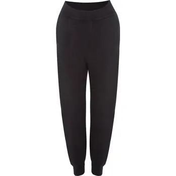 Kašmírové minimalistické kalhoty FOGO černé S / Černá