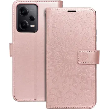 Forcell Pouzdro flipové MEZZO Book XIAOMI Redmi NOTE 12 PRO 5G mandala , růžová gold 5903396206825