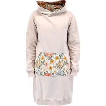 Elektronický střih / PDF dámské teplákové šaty s kapucí-2XL-5XL