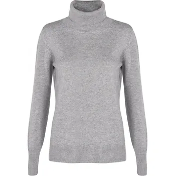 Kašmírový rolák šedý XL / Šedá