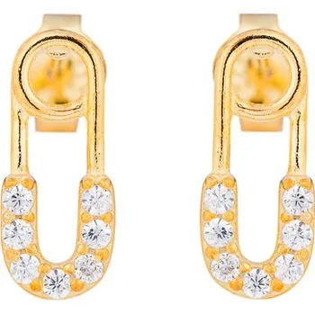Náušnice franco bene Mini svorka - pozlacené náušnice | 1372