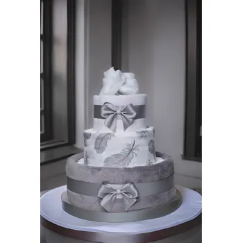 Přebalování Plenkový dort šedivé pírko